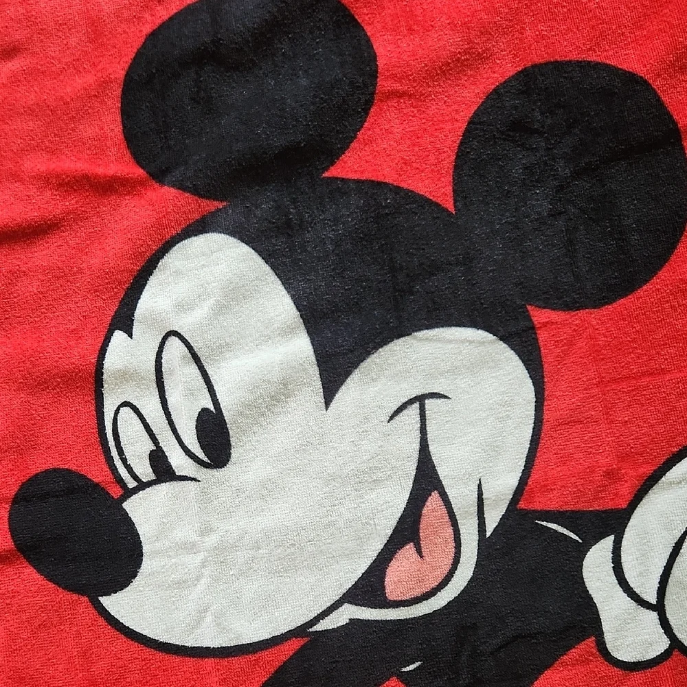 Disney Red and Yellow Mickey Mouse Towel